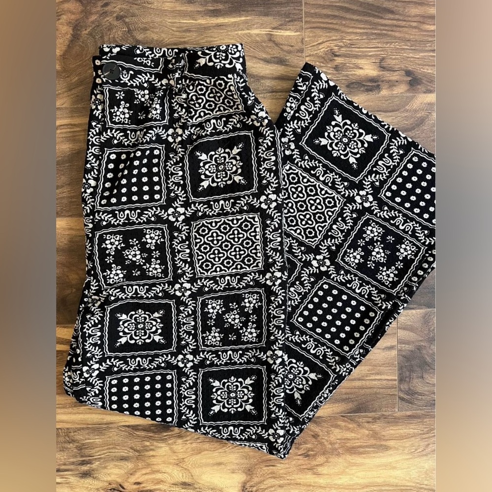 Cider Floral Textured Trousers - Women’s 0X (US10)